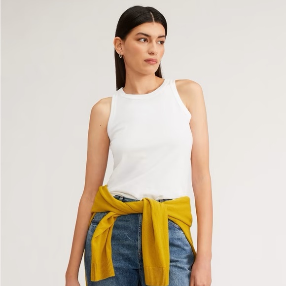Everlane Tops - Everlane The Organic Cotton Cutaway Tank
